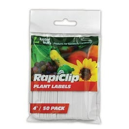 Rapiclip, Plant Labels, 4-In., 50-Pk.