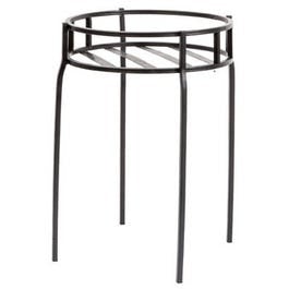 Various, Plant Stand, Contemporary Black Steel, 15.5 x 10.5-In.