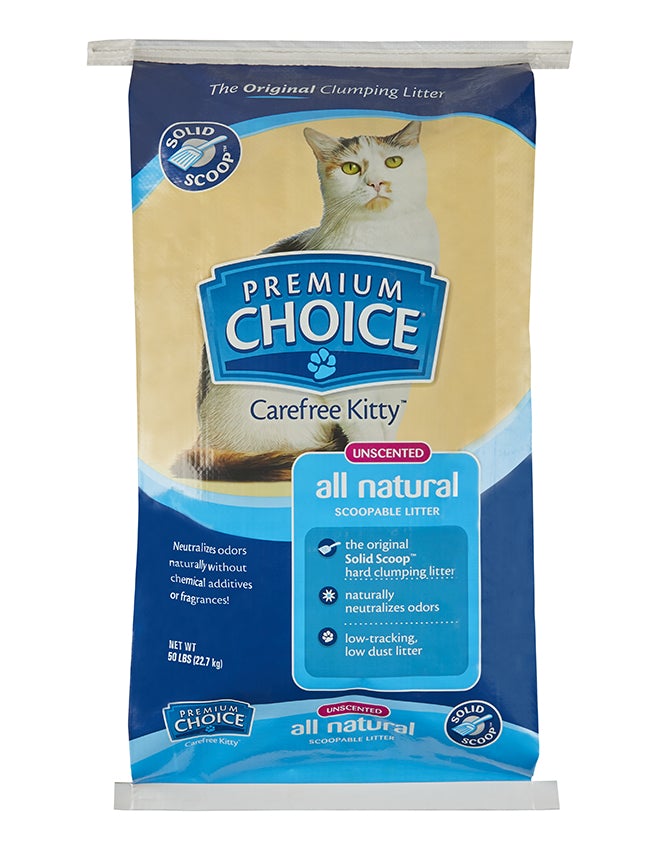 Premium Choice, Premium Choice Unscented Solid Scoop Clumping Cat Litter