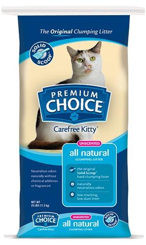 Premium Choice, Premium Choice Unscented Solid Scoop Clumping Cat Litter
