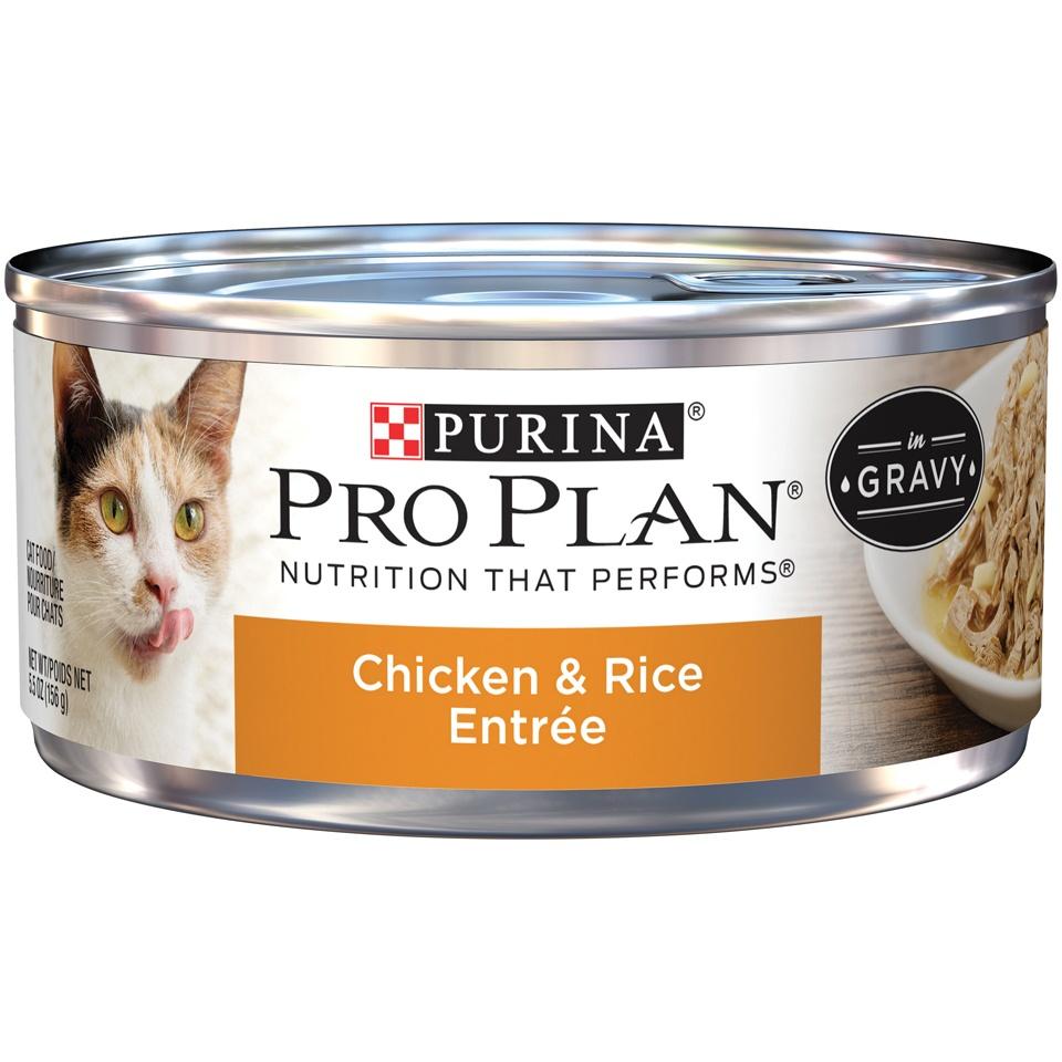 Purina Pro Plan, Purina Pro Plan Chicken & Rice Entree In Gravy Canned Cat Food