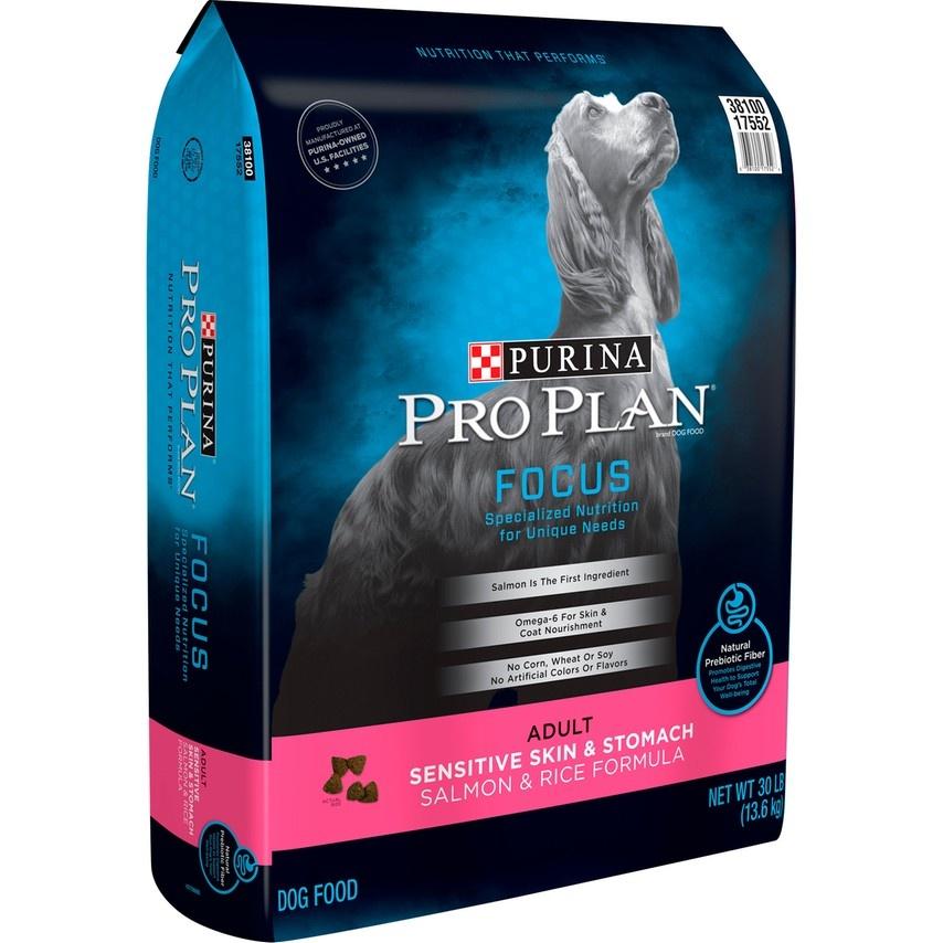 Purina Pro Plan, Purina Pro Plan Focus Sensitive Skin & Stomach Formula Salmon & Rice Formula Dry Dog Food