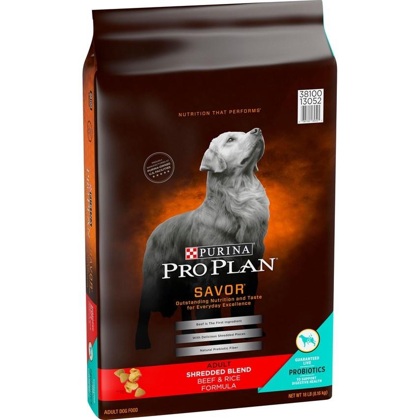 Purina Pro Plan, Purina Pro Plan Savor Adult Shredded Blend Beef & Rice Formula Dry Dog Food