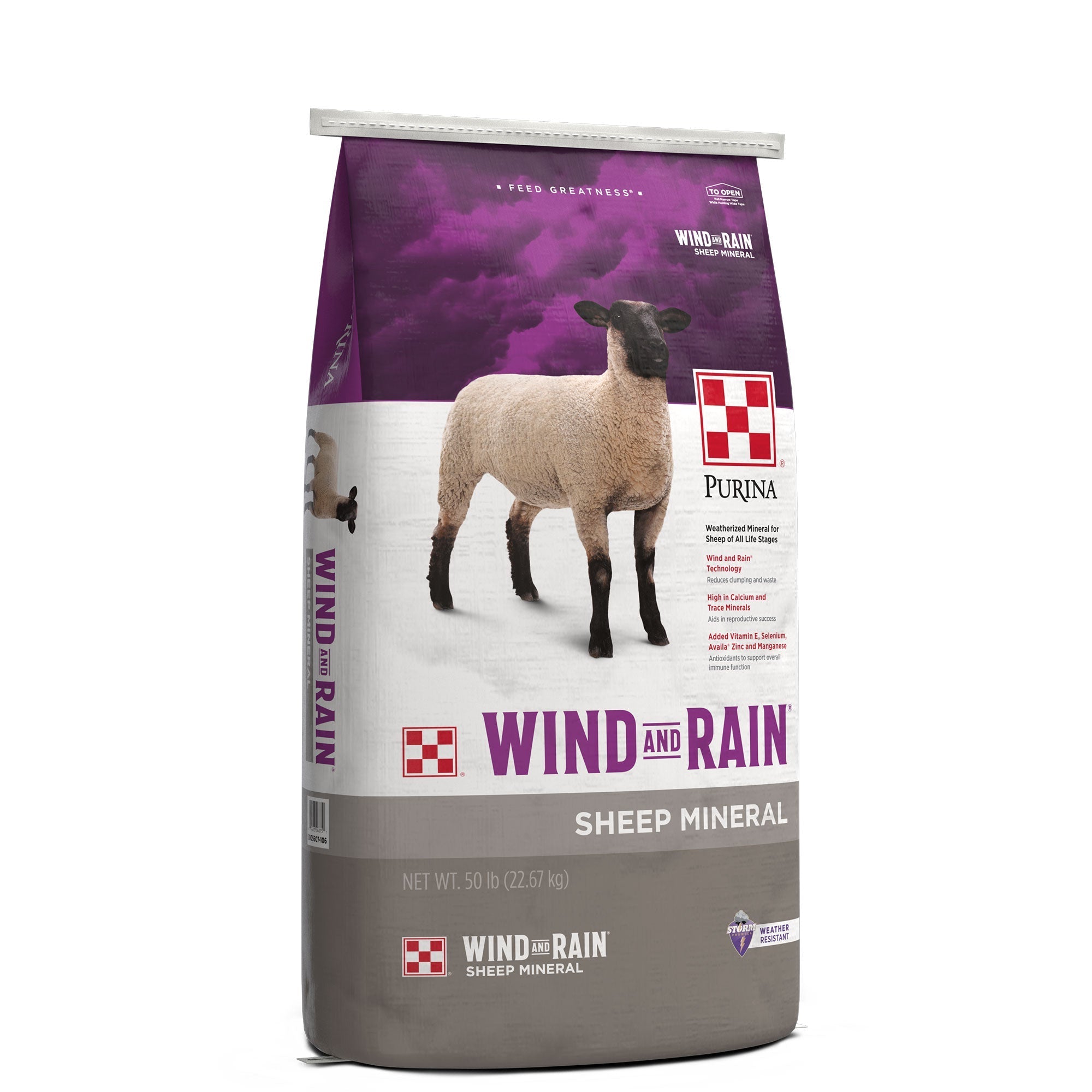 Purina, Purina Wind and Rain Sheep Mineral 50 lbs