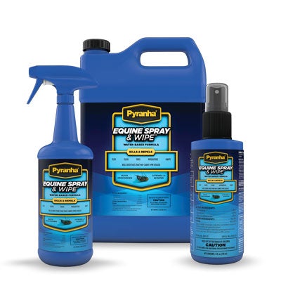 PYRANHA, Pyranha Equine Spray & Wipe™ Water Based Formula