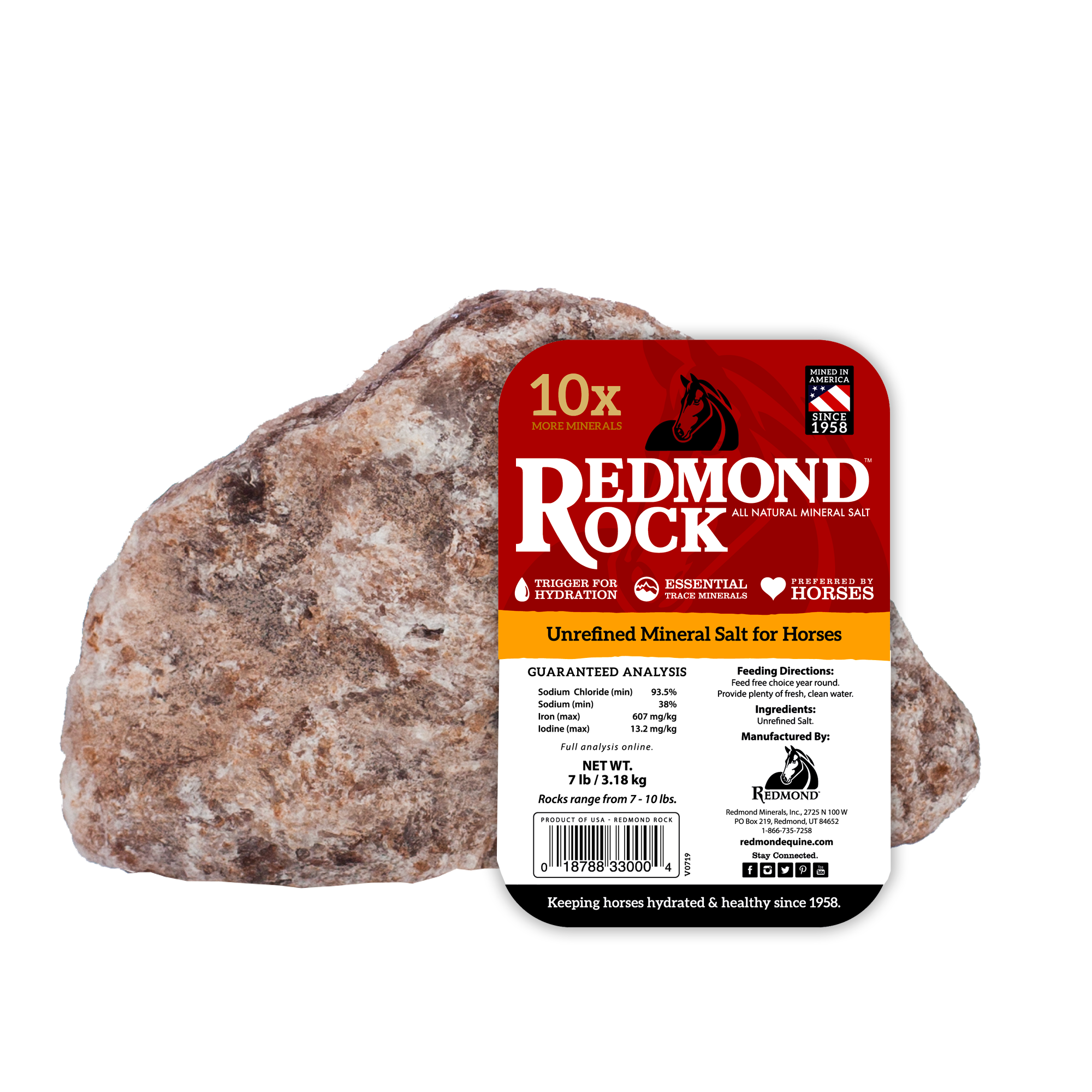 Redmond Equine, Redmond Equine Redmond Rock®- Equine Minerals 7 lb.