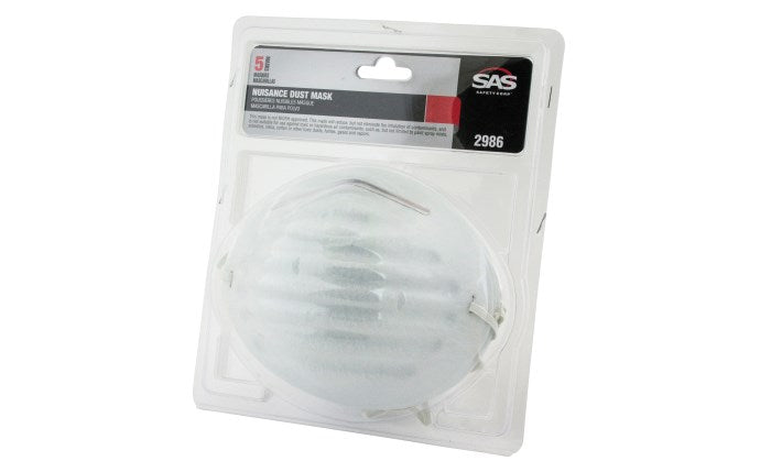 SAS Safety, SAS Safety Nuisance Dust Mask, 5-Pack