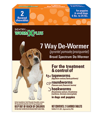 Sentry, SENTRY HC WORM X PLUS 7 Way De-Wormer for Puppies & Small Dogs