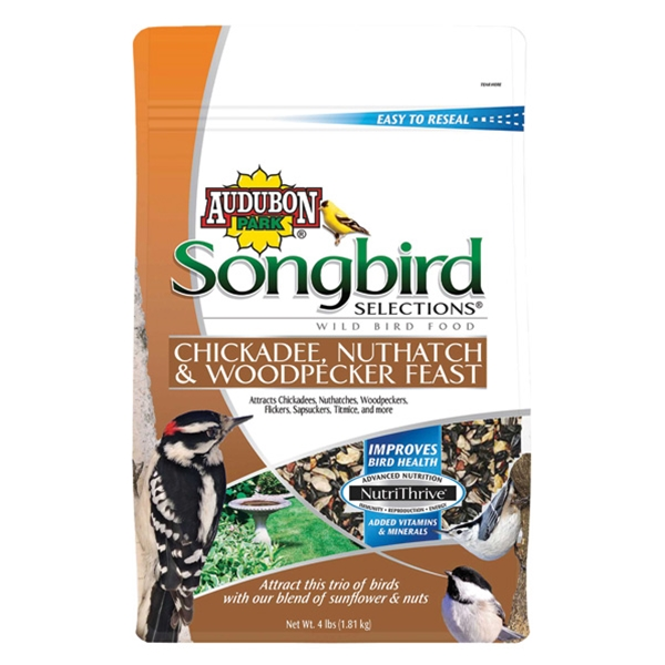 Audubon Park, SONGBIRD SELECTIONS CHICKADEE, NUTHATCH & WOODPECKER FEAST