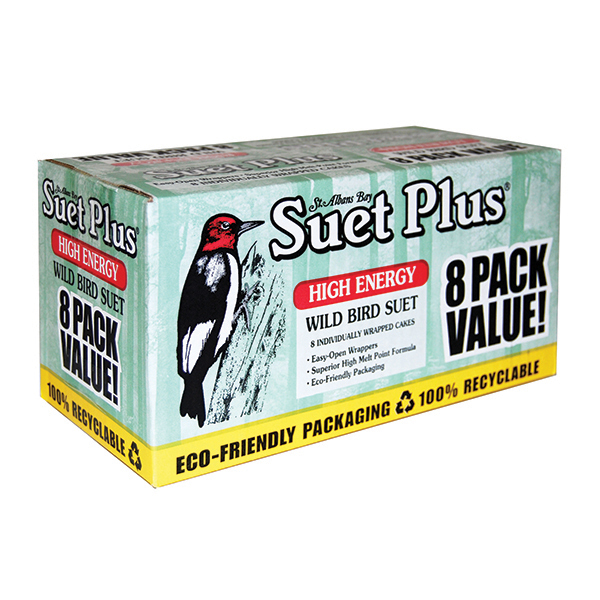 Suet Plus, SUET PLUS HIGH ENERGY WILD BIRD SUET CAKES 8 PACK