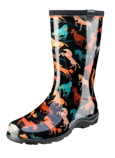 Sloggers, Sloggers Women's Rain & Garden Boot Horse Sport Black Design