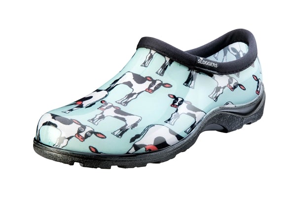 Sloggers, Sloggers Women’s Waterproof Comfort Shoes Mint Cowbella Design