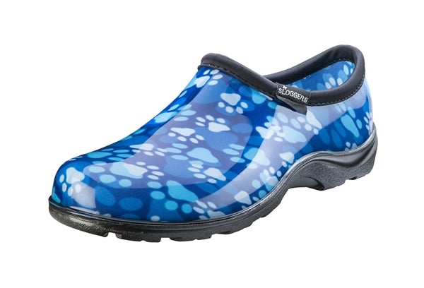 Sloggers, Sloggers Women’s Waterproof Comfort Shoes Paw Print Blue Design