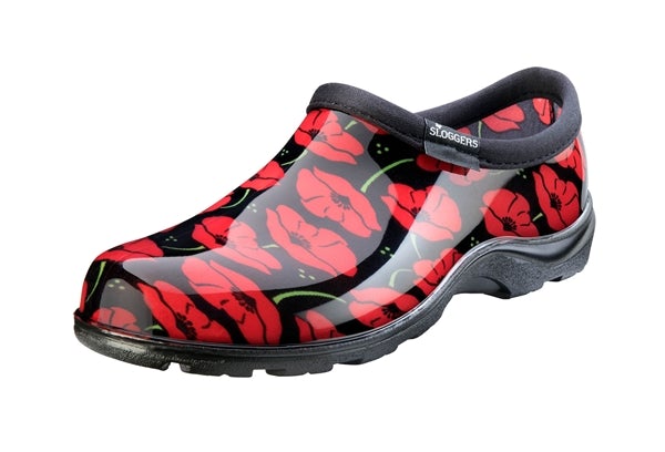 Sloggers, Sloggers Women’s Waterproof Comfort Shoes Red Poppies Design