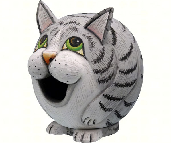 Songbird Essentials, Songbird Essentials Grey Tabby Cat Gord-O Bird House