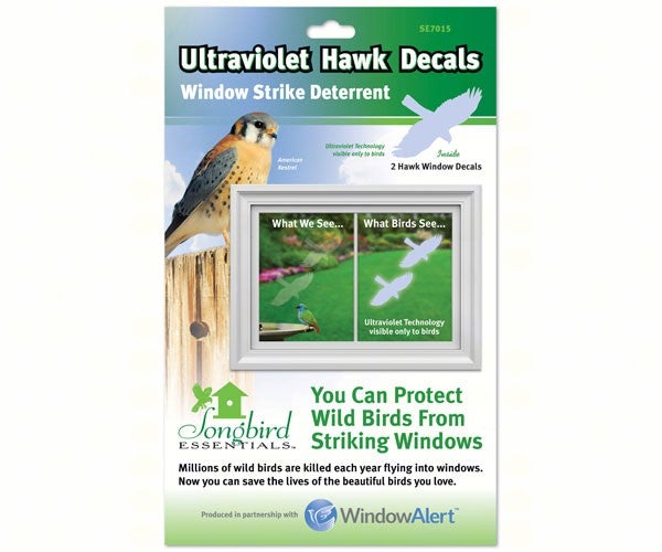 Songbird Essentials, Songbird Essentials Window Hawk Transparent Deterrent
