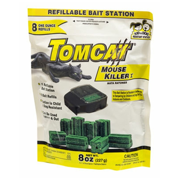 Tomcat, TOMCAT MOUSE KILLER I BAIT STATION WITH REFILLS 8 PACK