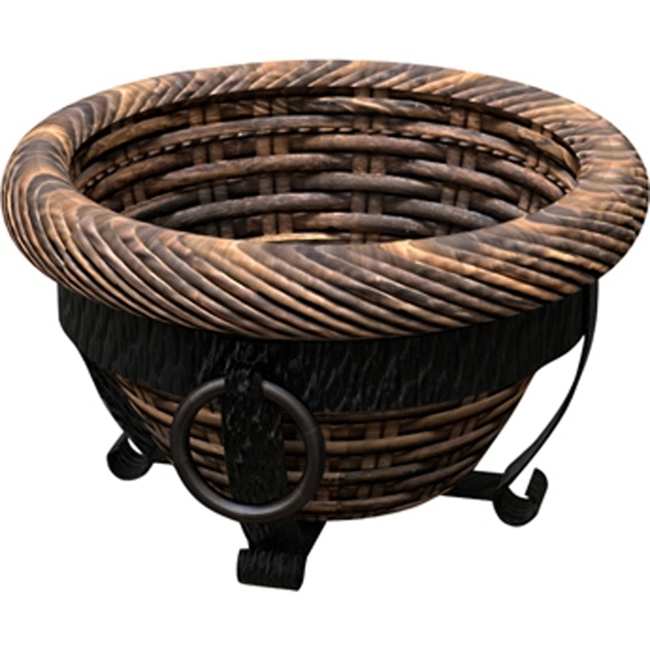 PANACEA PRODUCTS, TUSCAN RESIN WICKER PLANTER W/STAND