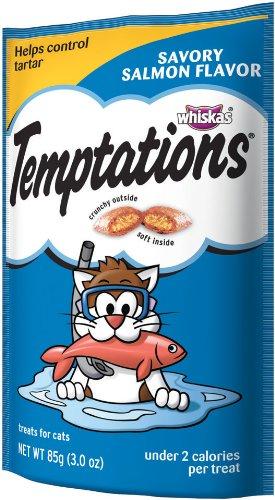 TEMPTATIONS, Temptations Savory Salmon Flavor Cat Treats