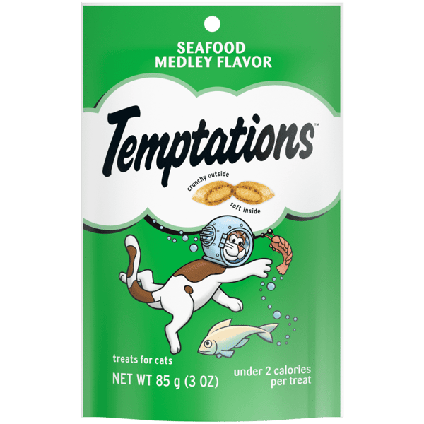 TEMPTATIONS, Temptations Seafood Medley Flavor Cat Treats