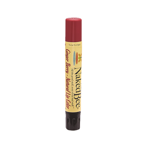 The Naked Bee, The Naked Bee Ginger Berry Shimmering Lip Color 0.09 oz