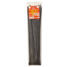 Tool City, Tool City 17 in. L Black Cable Tie 175LB EXTRA HD 50 Pack