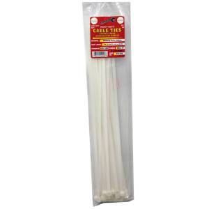 Tool City, Tool City 18 in. L White Cable Tie 50 Pack