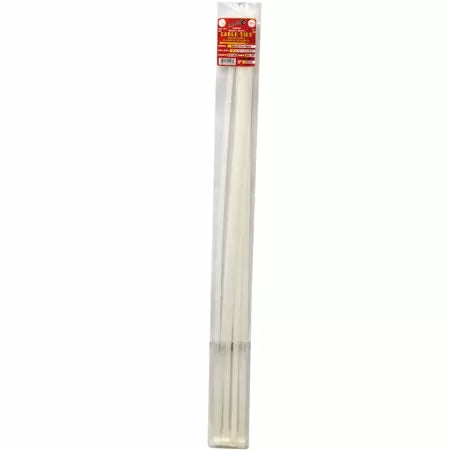 Tool City, Tool City 40 In. L White Cable Tie 10 Pack
