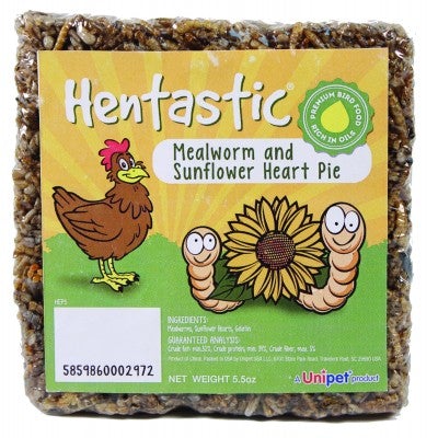 Unipet, Unipet Hentastic Mealworm And Sunflower Heart Pie