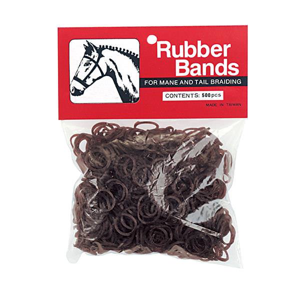 Weaver, Weaver Leather Rubber Bands Brown