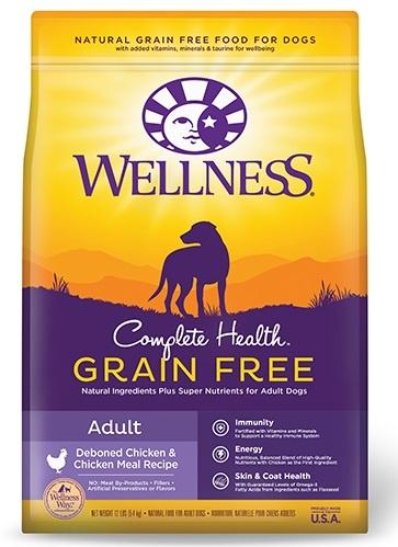Wellness, Wellness Complete Health Natural Adult Grain Free Deboned Chicken and Chicken Meal Recipe Dry Dog Food