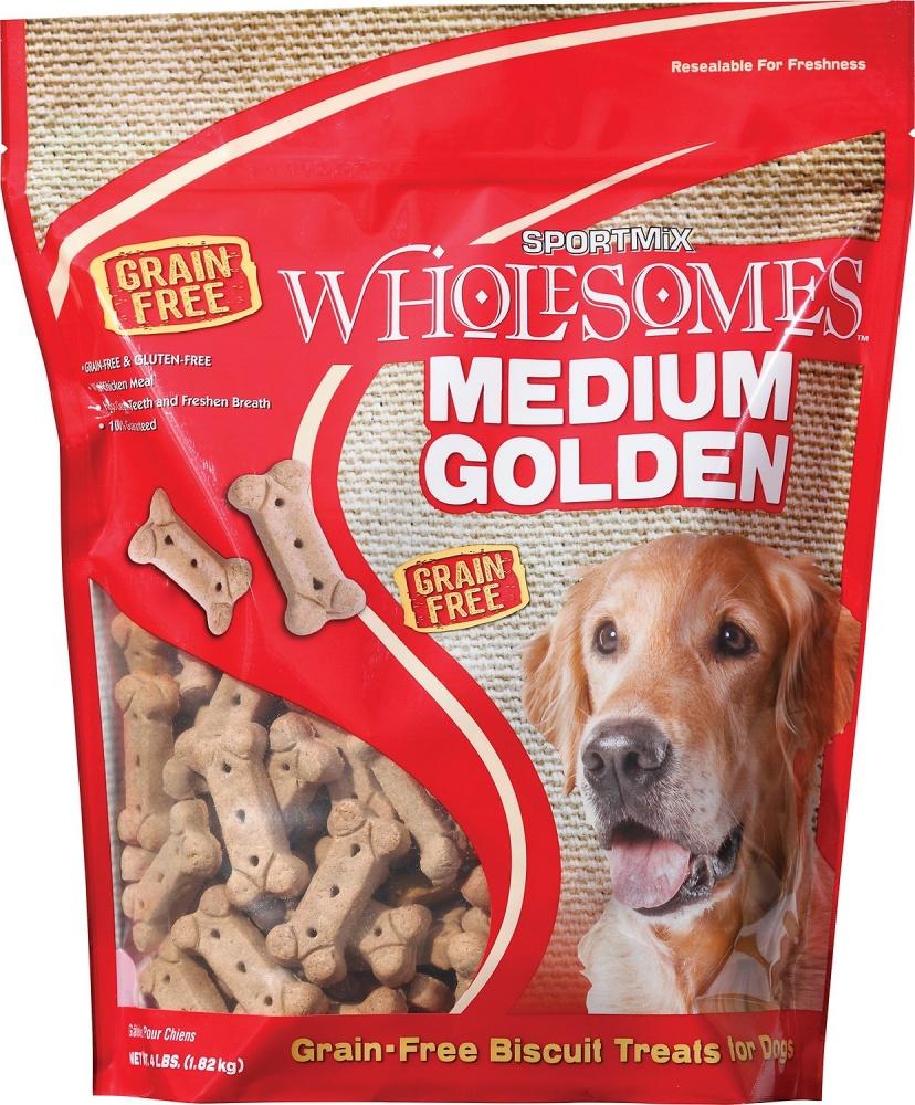 SPORTMiX, Wholesomes Medium Golden Biscuits Grain Free Dog Treats