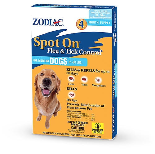 Zodiac, ZODIAC SPOT ON FLEA & TICK CONTROL FOR DOGS AND PUPPIES