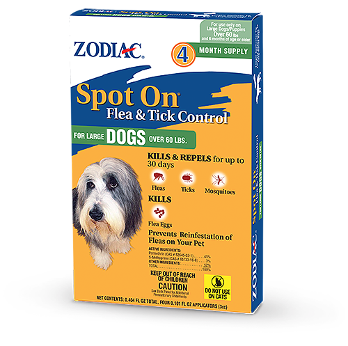 Zodiac, ZODIAC® SPOT ON® FLEA & TICK CONTROL FOR DOGS AND PUPPIES
